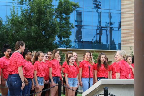 Choir Opens for Indians Game