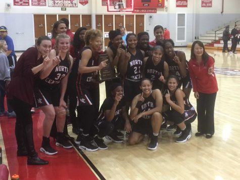 Girls Basketball Wins First Marion County Trophy in Decades