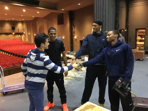Tim meets three NC seniors in stage crew.