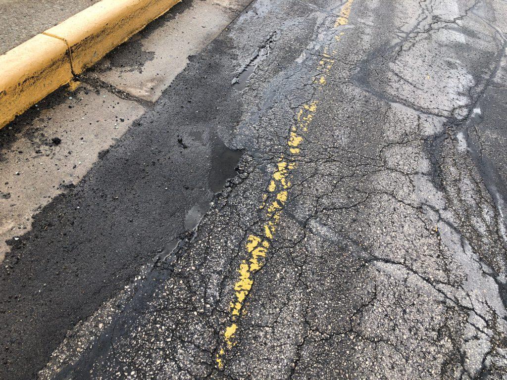 Potholes continue to be a problem