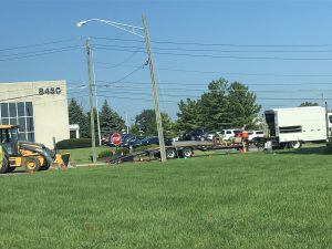 The water pipe breaking caused problems with the schools water pressure. The administration decided to let the school out after homeroom.