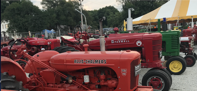 Tractors+at+the+state+fair.+The+state+fair+began+on+Aug+3.