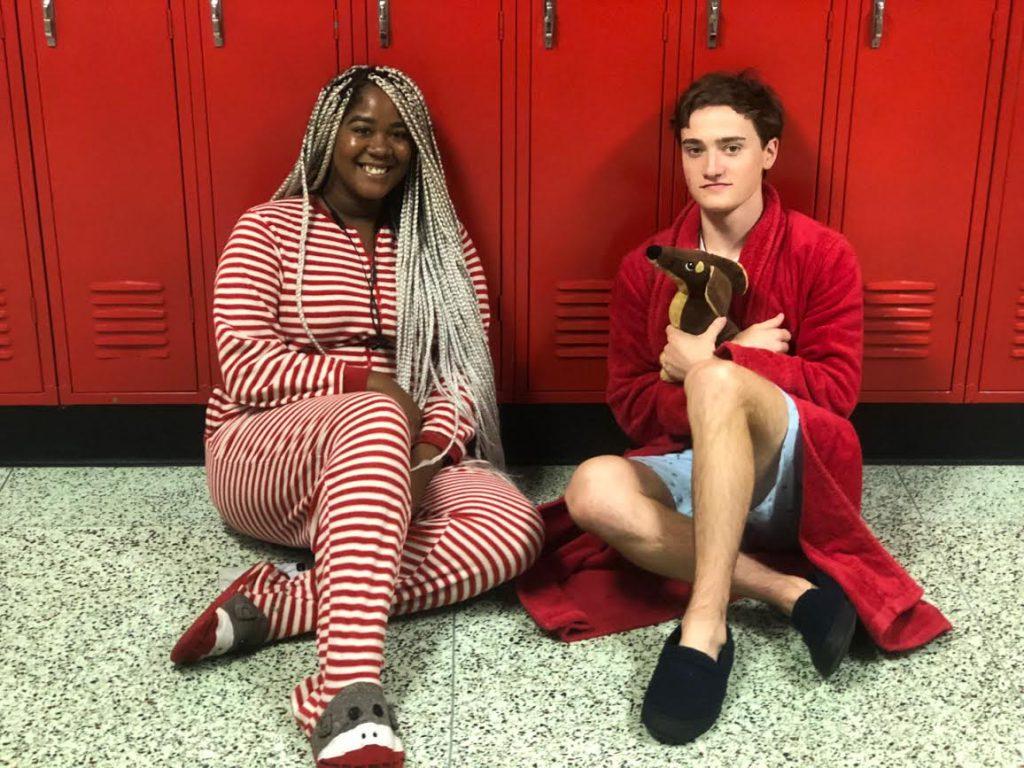 Day four is pajama day. Students get cozy in their nightwear.