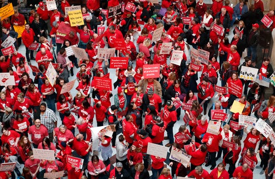 Teachers' march to the Statehouse taking place tomorrow