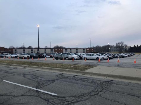 By 7 a.m. all of the regular student parking spots are full so underclassmen have resorted to parking in Senior Honor Code spots. 