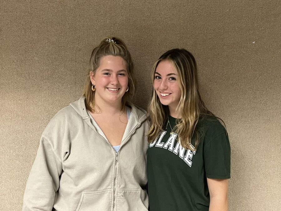 Lilly Conner (right) and Lizzie Koschnick (left) are both members of the Mayor’s Youth Leadership Council. Their committees are Climate Sustainability and Unhoused Youth, respectively.