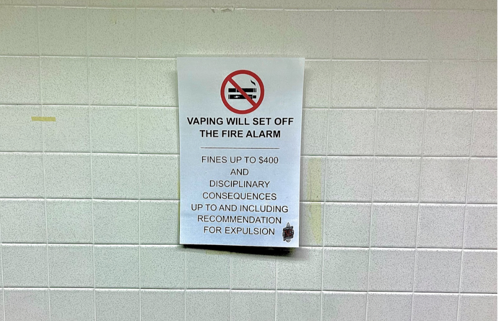 Fines possible for students caught vaping