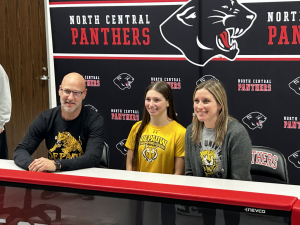 Koon is completing her final high school season before beginning her collegiate career at Depauw. Koon and her parents enjoyed signing day on November 15. 