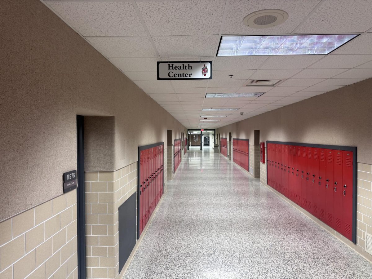 The Health Center is located in lower M hall. Students are checked by nurses if they feel bad during school. 