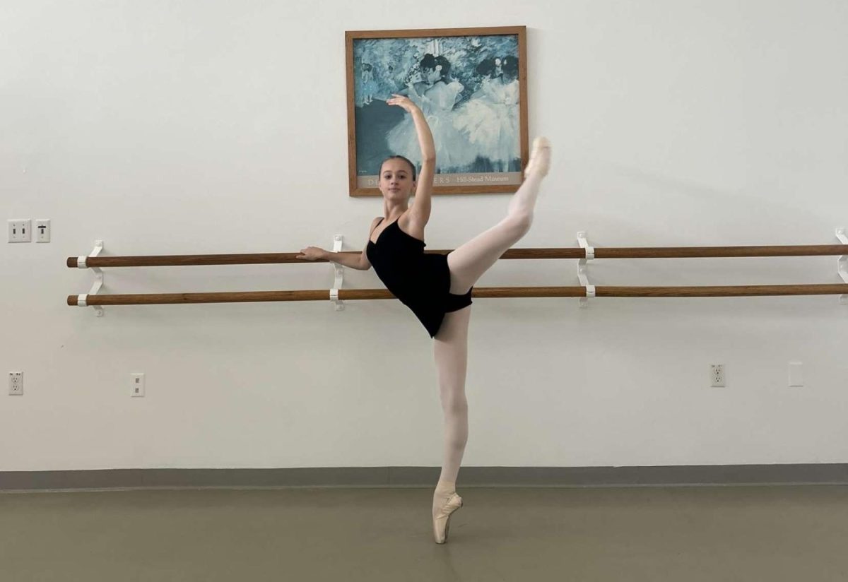 Ingram rehearses at the Indiana Ballet Conservatory. She’s started dancing there 12 years ago.