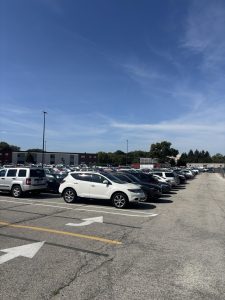 Senior lot filled up with spot being very limited.