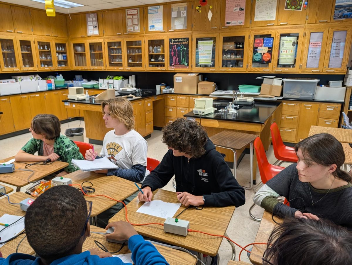 North Central battles surrounding schools in a fast paced jeopardy game. “I get to interact with people a lot, but it's a lot of fun. It's a great leadership experience,” senior team captain Deke Kandel said.