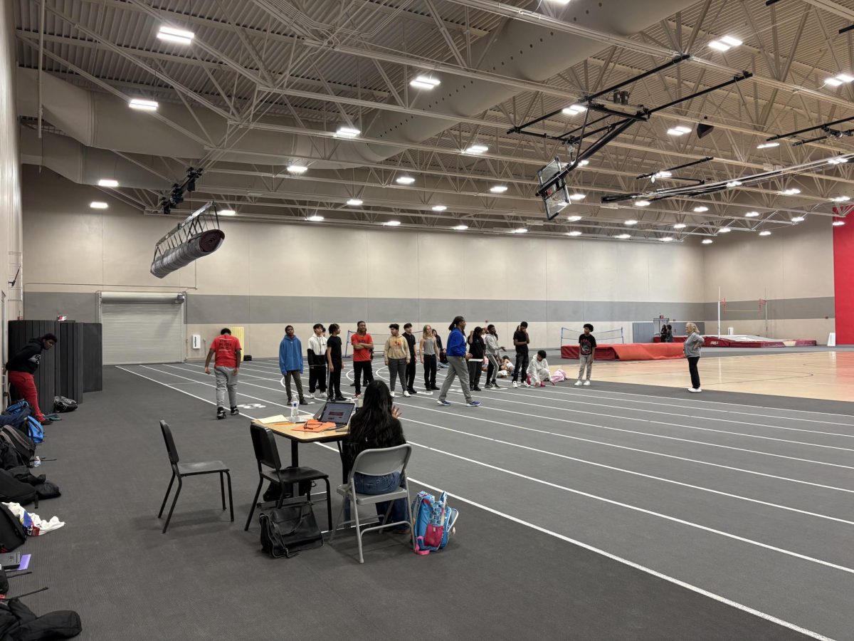 Students taking P.E in during the school year. They complete units at a slower pace because of the lengthened course time.