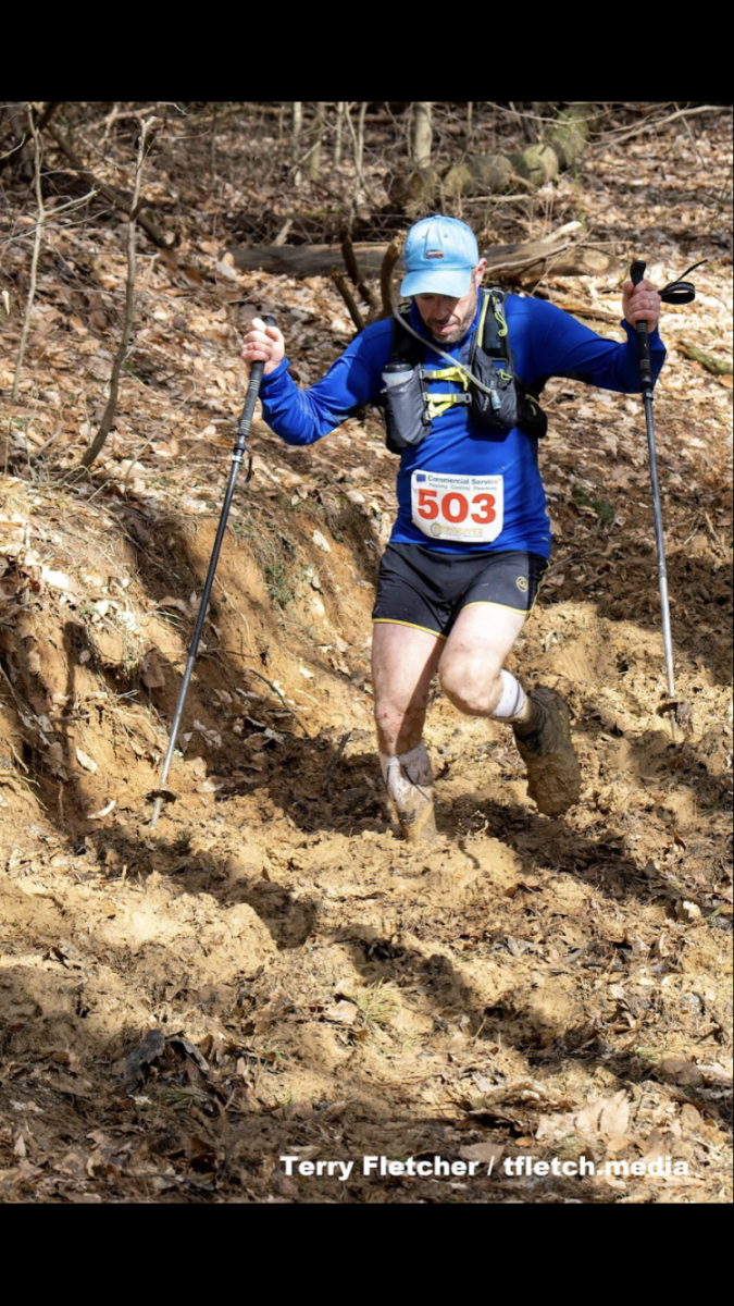 World Geography teacher Craig Lee competes in the OPSF 50, a 50-mile ultramarathon in Jackson-Washington state forest in Brownston, Indiana. The race is known for its high elevation and widely regarded as the hardest race in Indiana. “When you run that distance, it takes a lot of effort. You got to have the right attitude, you have to have a sense of humor, but you have to have self belief and realize that you can overcome it,” Lee said. 