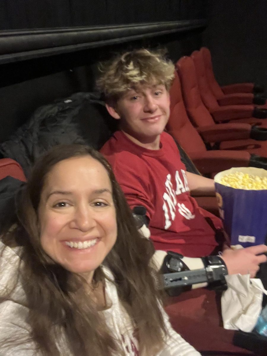 Junior Jackson Dinnsen goes to watch movie Wuthering heights with his Mom. 